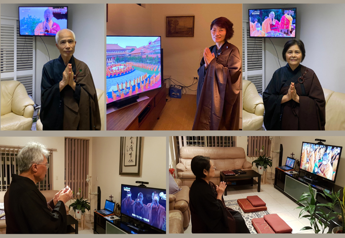 雪梨協會同步參加 佛光山21年禪淨共修獻燈線上祈福法會 南天寺